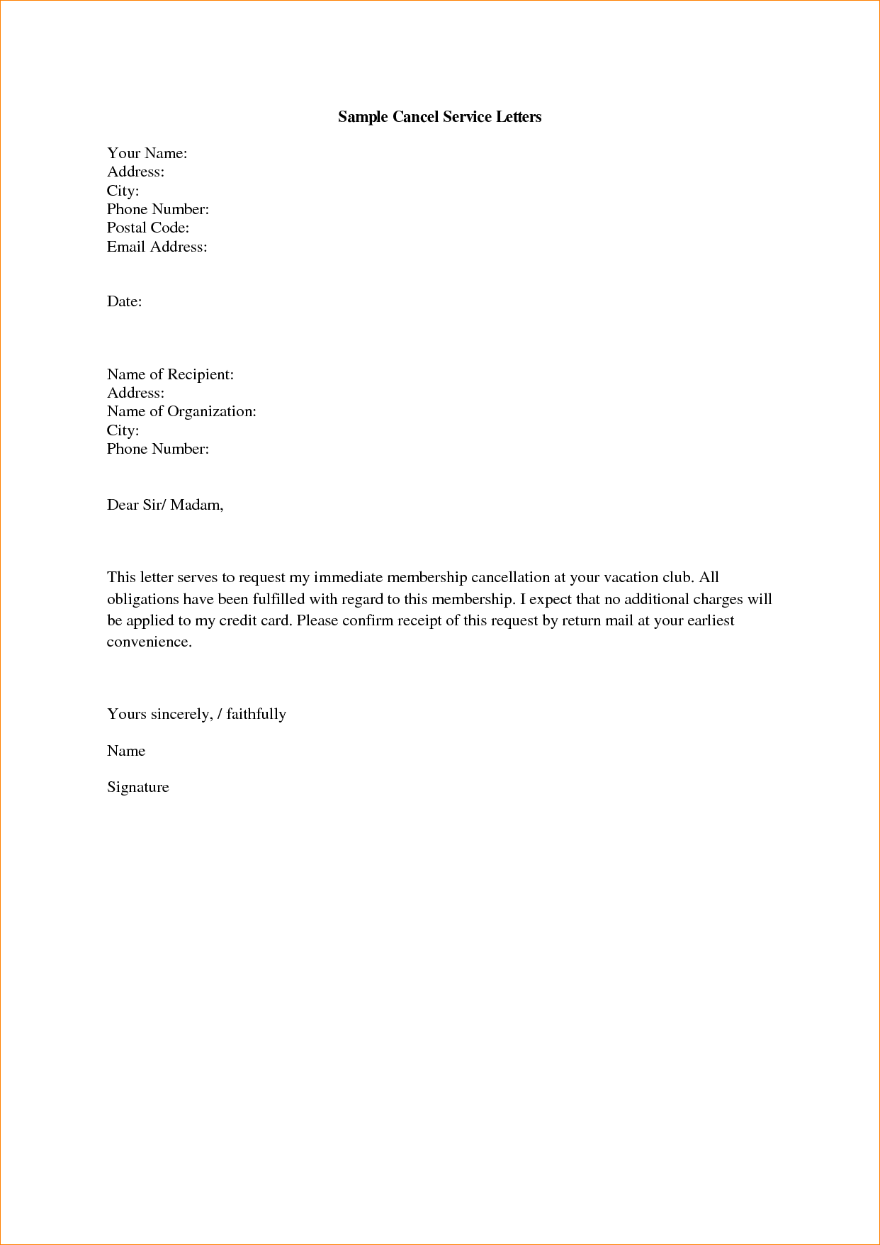 request for service letter sample